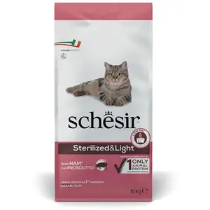 Schesir sterilized & light jambon - 10 kg pas cher