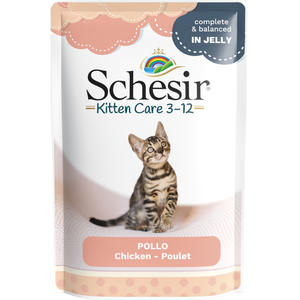 Schesir en gelée ou en sauce 6 x 85 g pour chat - Kitten poulet en gelée pas cher