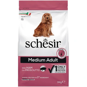 3kg Schesir Dog Medium Adult mit Schinken Hundefutter trocken pas cher