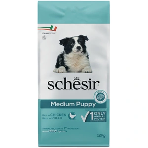 12kg Schesir Medium Puppy poulet pour chiot pas cher