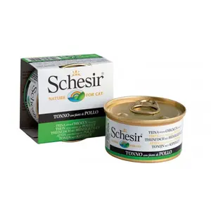 Schesir Sch.Natural Thon Riz 85gD pas cher