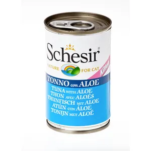 Schesir en gelée 6 x 140 g pour chat - Kitten thon, aloe vera pas cher