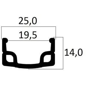 Mvtek Jante Mtb R 650B - 27.5´´ 36H pas cher