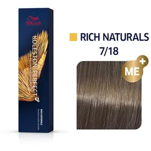 Wella Koleston Perfect Me Coloration Permanente 7/18 Rich Naturals