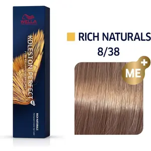Comparateur de prix : Wella Koleston Perfect Me Coloration Permanente 8/38 Rich Naturals