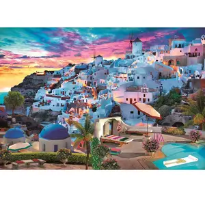Puzzle 500 pièces - CLEMENTONI - Vue de Grèce - Paysage et nature - Mixte - Intérieur pas cher
