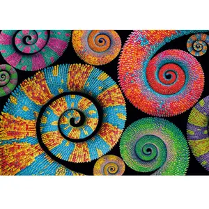 Clementoni - 500p Colorboom Curly - 49 x 36 cm pas cher