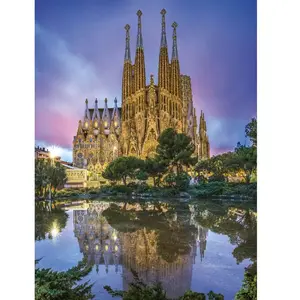 Puzzle - CLEMENTONI - Barcelone - 500 pièces - Thème Voyage et cartes pas cher