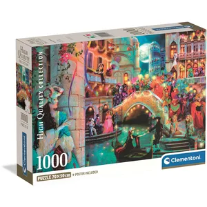 Clementoni Puzzle Compact 1000 pièces : Lune du Carnaval pas cher