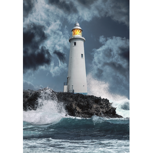 Clementoni 1000 pcs. CB Lighthouse In The Storm pas cher