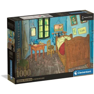 Clementoni Puzzle Compact 1000 pièces : Van Gogh - Chambre à Arles pas cher