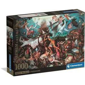 Clementoni Puzzle Compact 1000 pièces : Bruegel - La Chute du Rebelle pas cher
