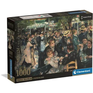 Clementoni Puzzle Compact 1000 pièces : Renoir - Bal du Moulin pas cher