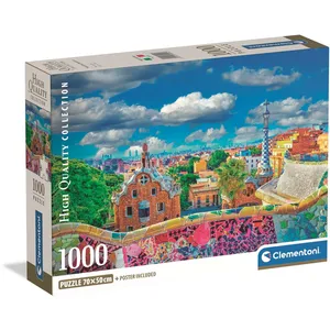 Clementoni Puzzle Compact 1000 pièces : Barcelone, Parc Güel pas cher
