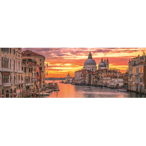 Clementoni - 1000p Pannorama Venise - 98 x 33 cm - Avec poster