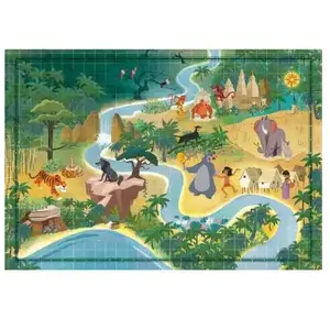 Clementoni PZL 1000 DISNEY STORY MAPS valutare IN jungle book pas cher