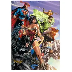 Clementoni Puzzle DC Comics 1000 Pièces - Puzzle Pour Adultes 14-99 Ans, Fabriqué en Italie, 39852 pas cher