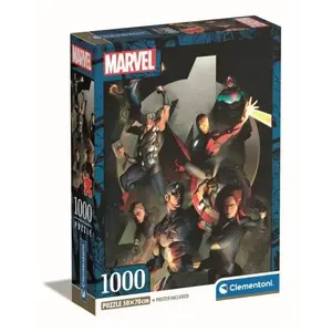 Clementoni - 1000p Marvel Les Avangers - 70 x 50 cm - Avec poster pas cher