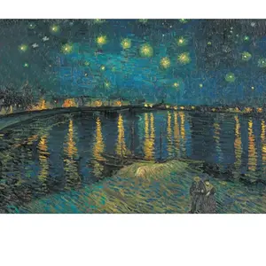 Puzzle 1000 pièces Clementoni Nuit étoilée sur le Rhône pas cher