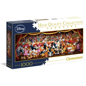 Clementoni - Puzzle panorama Disney Orchestra - 1000 pièces - Fabriqué en Italie pas cher