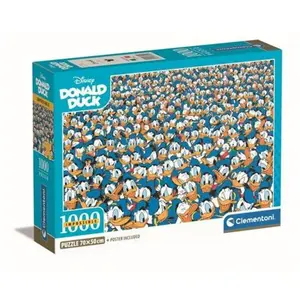 Comparateur de prix : Puzzle 1000 pièces Clementoni Compact Impossible Donald