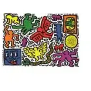 Clementoni NOVO ART SERIES - HARING - 1 (COMPACT BOX 1000 STUKJES) pas cher