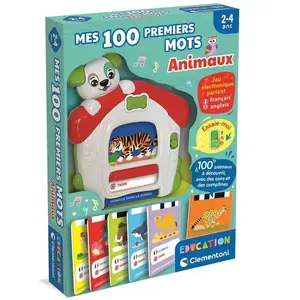 Jeu électronique Clementoni Mes 100 premiers mots bilingues Animaux pas cher