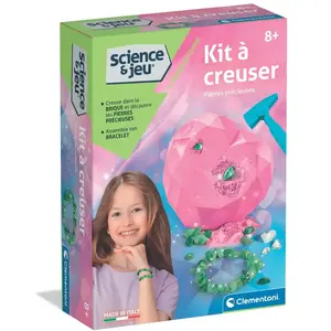 Kit à creuser - Pierres précieuses - Clementoni - Science & Jeu - Jeux Scientifiques pas cher