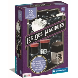 Clementoni - Coffret des dés magiques - 20 tours - Dés 7 ans pas cher