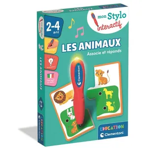 Clementoni Mon Stylo Les Animaux, Ce Stylo Interactif Semble Être Un Outil Éducatif Captivant Pour Aider Les Enfants À Découvrir Le Monde Des Animaux, Multicolor - 52807 pas cher