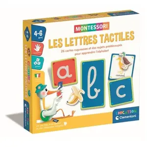 Montessori - Clementoni - Les lettres tactiles - Jeu éducatif pour app... pas cher