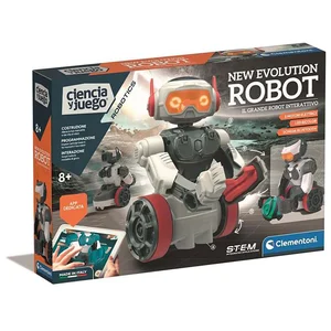Clementoni Science Et Jeu Apprenez Les Principes De La Robotique Robot New Evolution 45.1x31.1x7 Cm pas cher