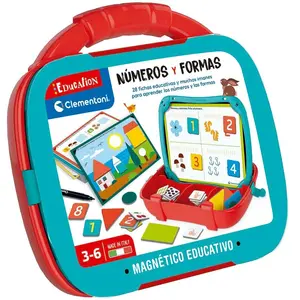 Clementoni - Mallette Magnétique Numéros et Formes Education Jeu Éducatif, Multicolore, Moyen (55493) pas cher