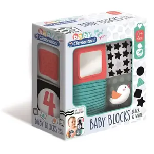 Blocs peluche Clementoni 4 pièces 10 cm pas cher
