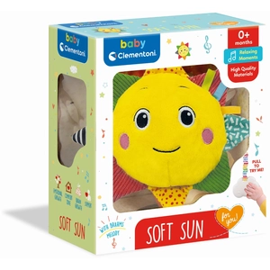 Clementoni Jouet en peluche musical - PLUSH - Soft Sun - Jaune - Pour enfant - Intérieur pas cher
