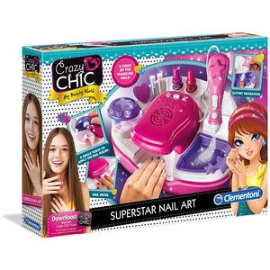 Studio ongles de star - Clementoni - Crazy Chic - Vernis à ongles, paillettes et sécheuse pas cher