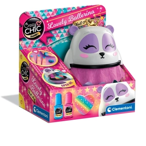Clementoni Crazy Chic Boîte À Ongles Panda - Lovely Ballerina Nail Art