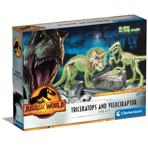 Clementoni Archeojuar Triceratops Et Velociraptor Jurassic World 3 pas cher