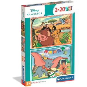 CLEMENTONI - 2x20 pièces - Disney Classic