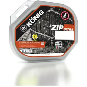 KÖNIG Chaînes neige, ZIP ULTRA, Chaîne métallique, Tension Automatique, Montage Simple et rapide : 3 min (Ref: 2004453060) pas cher