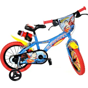 DINOBIKES Bicyclette - Superman - 14 pouces - Bleu - Pour enfants de 3 à 6 ans pas cher
