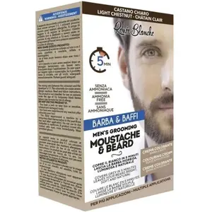 Renée Blanche - Crème colorante moustache & barbe châtain clair Marron pas cher