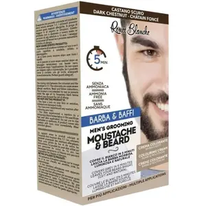 Crème colorante moustache & barbe châtain Foncé Marron - Renée Blanche - Sans ammoniaque - Tous types de cheveux pas cher