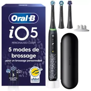 Oral-B - Brosse À Dents Électrique  Io 5 Leopard + Étui De Voyage + Ét... pas cher