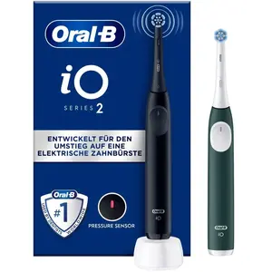 Pack de brosse à dents électrique Oral-B iO 2 Noir et Vert pas cher