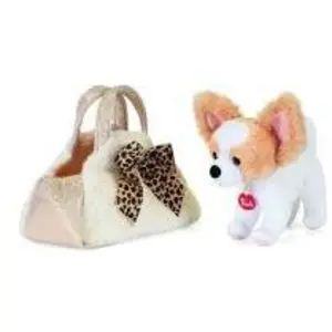 SEVI Chien en peluche dans son sac pas cher