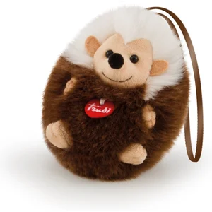 Peluche - TRUDI - Charme hérisson - 10 cm - Marron pas cher