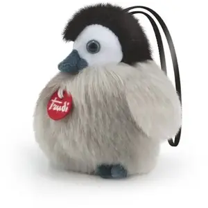 Trudi Knuffel Charm Pinguin 10 Cm Grijs Maat Xxs pas cher