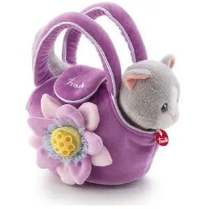 Trudi Poupée Kitten In A Purple Bag With A Flower 29729 pas cher