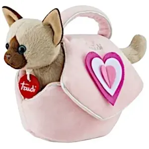 Trudi- Plüschtier Peluche dans Le Sac, 29716, Beige/Rose, XS pas cher